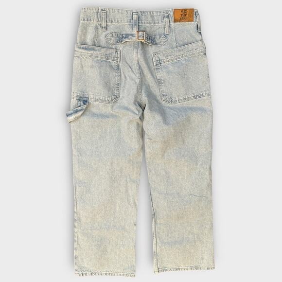 Free People Major Leagues Wide Leg Crop Jeans Size 28 - Picture 6 of 12